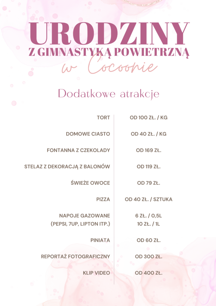 URODZINY z gimnastyką powietrzną w Cocoonie! 5